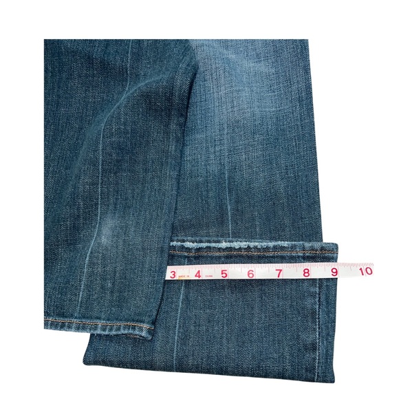 7FAM Flynt Boot Cut Mid-Rise Jeans - 32, rhinestone pockets - Picture 12 of 12